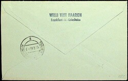 1945, 2 M. Freimarke, Eckrandmarke mit Druckdatum 19.3.1946, mit 2 ...