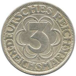1927, 3 Mk. Nordhausen, Erh. vzAutomatically generated translation ...