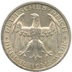 1927, 3 Mk. Universität Marburg, Erh. vzAutomatically generated ...