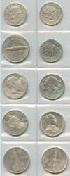 1901-1934, kl. Lot mit 10 Silberstücken 2-5 Mk. von Kaiserreich, ...