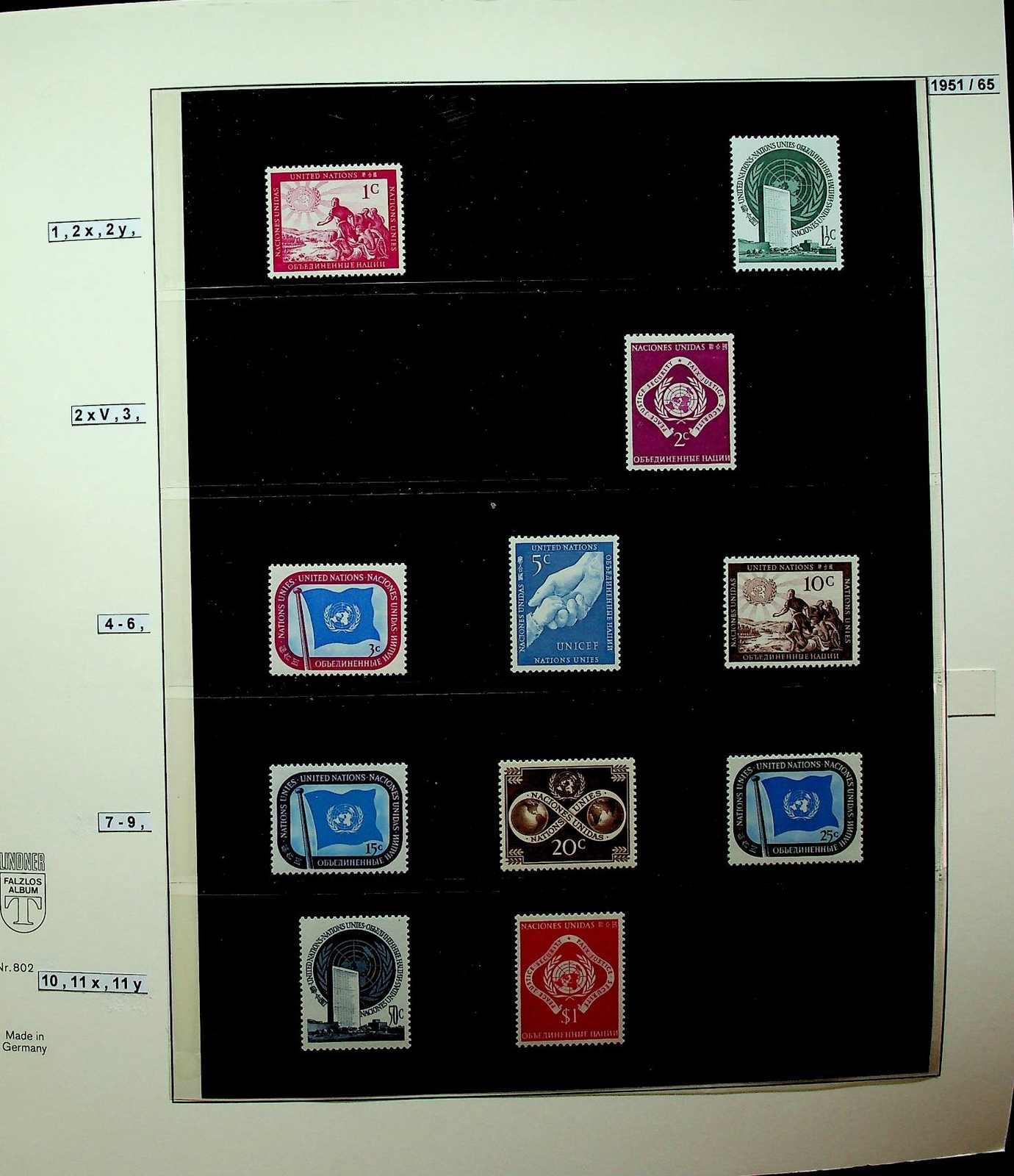 1979-2023, UNO Wien, 7 Lindner Ringbinder mit ** Sammlung und ...