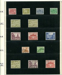 1948-90, kpl. Sammlung in 4 Lindner Ringbindern, mit Nr. 17-20, 21-34 ...