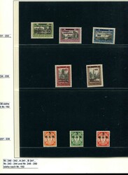 1920-39, Lindner Ringbinder mit schöner Sammlung mit Dienst/Porto ...
