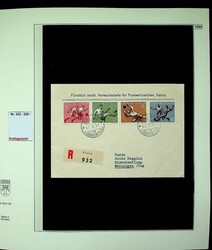 1946-2024, 5 Lindner Ringbinder mit FDC Sammlung, u.a Nr. 281-83, ...