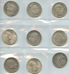 1875-1939, Nachlassposten mit 197 Silbermünzen, dabei Kaiserreich ...