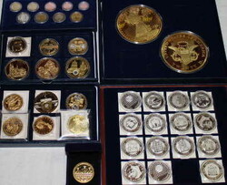 Großer Nachlassposten in 2 gr. Kartons Münzen und Medaillen, dabei ...