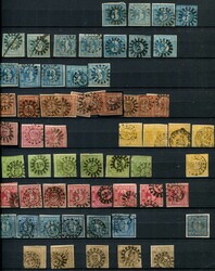 1851-1920, Steckbuch mit umfangreicher Altdeutschland Sammlung, dabei ...