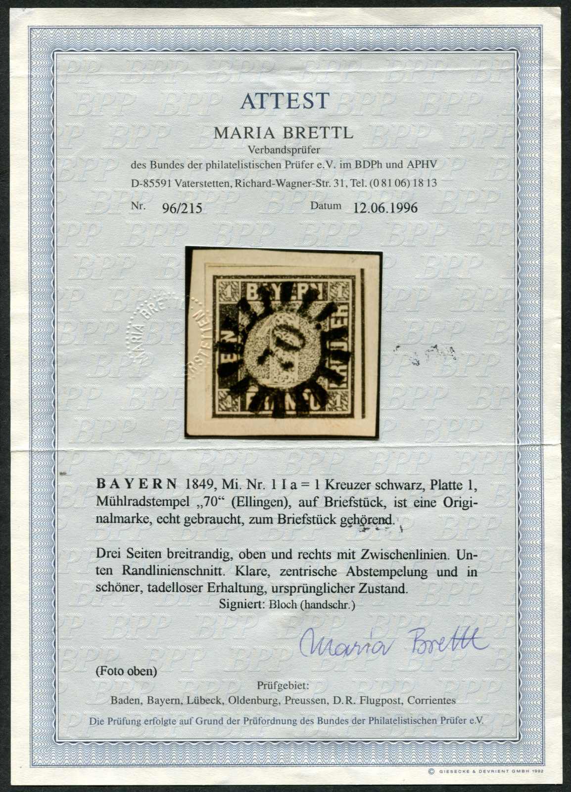 Image 1 for lot number 2758 for 116th Briefmarken Lenz Auction