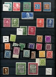 1949-2001, kpl. Sammlung in 3 Steckbücher, durch falsche Lagerung ...