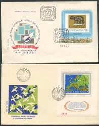 1975-79, Block Nr. 122, 125, 155 und 160 je ** und als FDC, Mi.363 ...