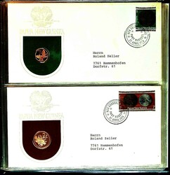 PAPUA-NEUGUINEA: 1975, Mappe mit Numisbriefen der ersten Münzen (1 ...