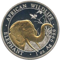 SOMALIA: 2018, 1 Oz. Silber Elefant, gekapselt, Erh. stAutomatically ...