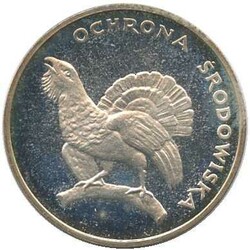 1980, 100 Zlot. Silber, Auerhahn, in orig. Kuststoffbox, 18.000 Ex. ...