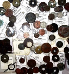 ca. 13.Jh.-1925, Lot mit ca.85 alten Münzen und Medaillen, teils mit ...