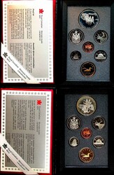 KANADA: 1990, 1992, je. Kursmünzsatz 1 C.-1 Dollar, dabei 1 Dollar ...