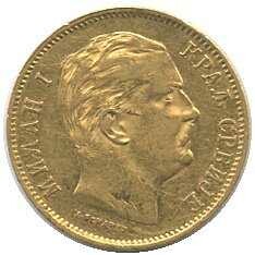 1882, 10 Dinara Gold, Michael I, 3,23 gr. 900ert Gold, Erh. ...