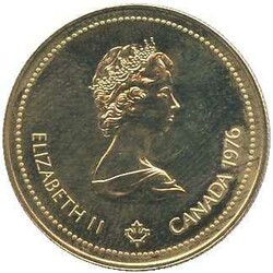 KANADA: 1976, 100 Dollar, Gold, Qlympiade Montreal, 13,337 gr. 583er, ...