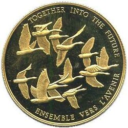 KANADA: 1978, 100 Dollar, Gold, Kanadagänse, 16,965 gr. 916er, Erh. ...