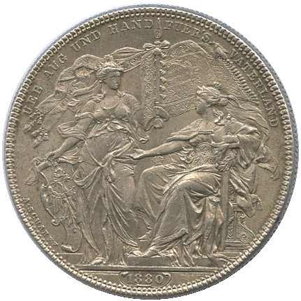 1880, Geschenk Doppelgulden Haus Habsburg, 1. österreichisches ...