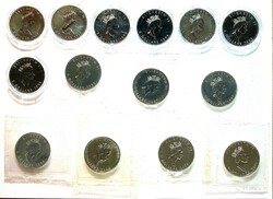 KANADA: 1988/2001, 14x 5 Dollar 1 Oz. Silber Maple Leaf jeder ...