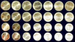 KANADA: 1976 Montreal Satz mit 14x 5 und 14x 10 Dollar alle gekapselt ...