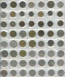 Ca. 1900/1980, Album mit 266 Münzen, meist Westeuropa, dabei auch ...