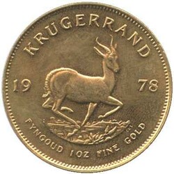 SÜDAFRIKA: 1978, 1 Oz. Gold, Krügerrand, Erh. vz/st, 33,93 ...