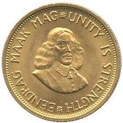 SÜDAFRIKA: 1965, 2 Rand Gold, Springbock, 7,32gr. fein, Erh. ...