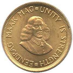 SÜDAFRIKA: 1972, 2 Rand Gold, Springbock, 7,32gr. fein, Erh. ...