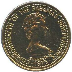 BAHAMAS: 1975, 150 Dollar, 8,19 gr. 916er Gold, Karibische Languste ...