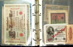 DEUTSCHLAND: ca. 1910/1923, Lot mit 42 Geldscheinen/Banknoten in ...