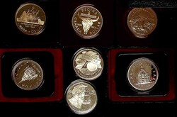 KANADA: 1976/1996, 7x 1 Dollar Silber, 2x 1976, 1980, 1982, 1987, ...