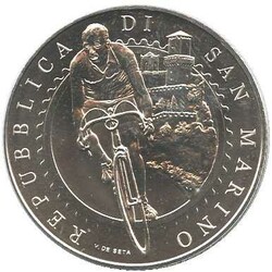2014, 5 Euro Silber Sondermünze "Gino Bartali", gekapselt in Etui, ...