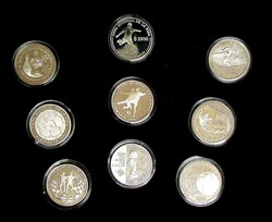 FUSSBALL WM 2006: Kassette mit 18 Silbermünzen aus aller Welt mit ...