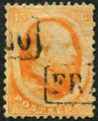 1852-64, Steckkarte mit 28 Marken aus Nr.1-6, n.A. Mi.840 ...