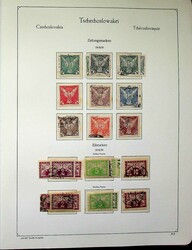 1918-39, Klemmbinder mit alter Sammlung auf Blätter, dabei Flugpost, ...
