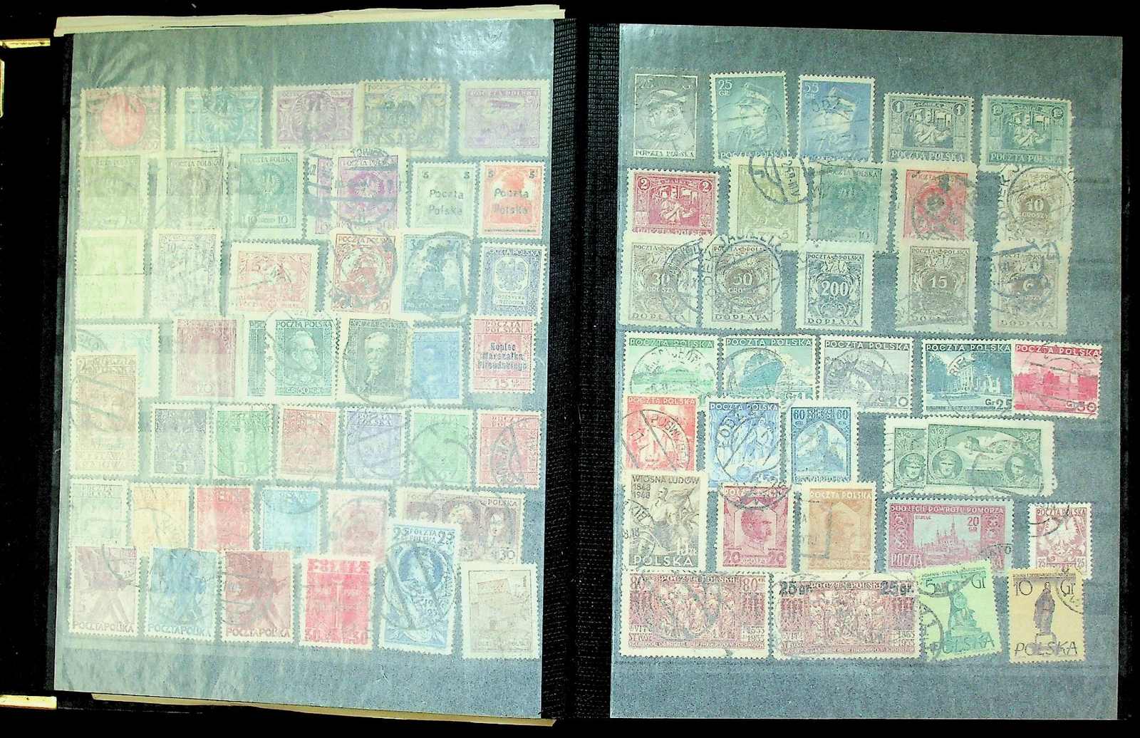 1850-1975, Sammlung im Steckbuch, dabei Österreich, Ungarn und Polen ...