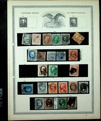 USA, 1863-1995, umfangreiche, meist gest. Sammlung im Ringbinder, ...