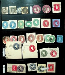 USA, 1863-1995, umfangreiche, meist gest. Sammlung im Ringbinder, ...