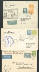 1948-61, kleiner Posten mit 21 ErstflugbelegenAutomatically generated ...