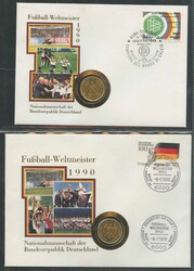 1985-96, dickes Album mit Numisbriefen aus aller Welt, dabei Münzen ...