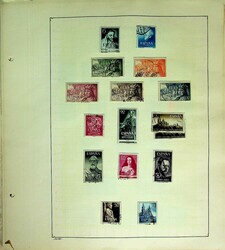 1951-67, weitgehend kpl. Sammlung auf Blättern, teils doppelt ...