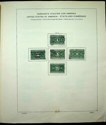 USA, 1865-1973, spezialisierte Sammlung mit Paketmarken, ...