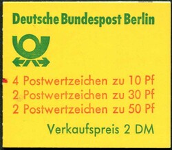 1977, Burgen und Schlösser, MH mit Zählbalken, Mi.220,-
