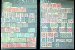 1918-82, 3 Steckbücher mit umfangreichem Dublettenbestand, dabei ...