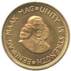 SÜDAFRIKA: 1967, 2 Rand Gold, Riebeeck/Springbock, 7,32 gr., ...