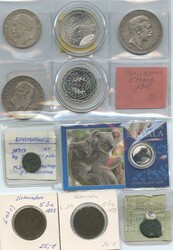 Kl. Lot mit 10 Münzen ab Alterthum (2 St.) bis in die Eurozeit ...