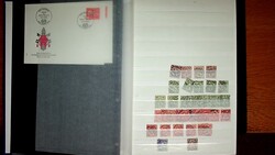 1882-2012, Karton mit fast nur gest. Dubletten in 4 Steckbüchern, ...