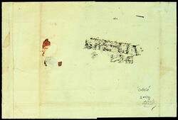 1850, 15 Cent., geripptes Papier (starke Rippung), breitrandig, im ...