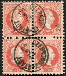 "CZERNOWITZ-STADT-12.4.83", 2 mal zentrisch klarer K1 (Bukowina) auf ...